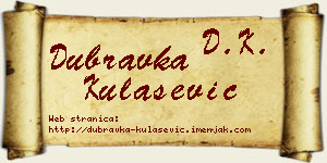 Dubravka Kulašević vizit kartica